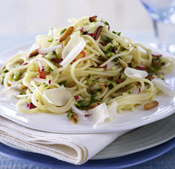 Spaghetti mit Radieschen-Salsa